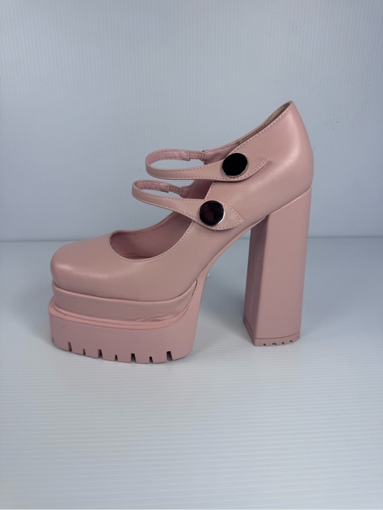 Azalea Wang Shoes - Azalea Wang Violina Pink Platform Heels | Chunky Block Heel Mary Jane Sz 8-11